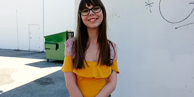 Nerdy babe Shae Celestine banged in various positions