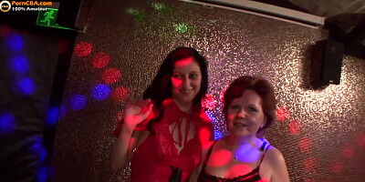 Granny and youthful chick in the swinger party