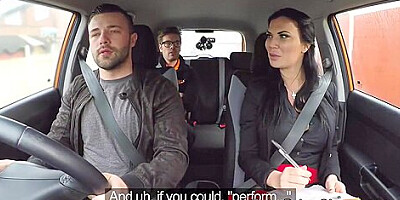 Two Guys Fucking Driving Examiner