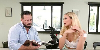 Bearded Macho Cool Fucks Blonde Girlfriend In Pussy - Mila Monet