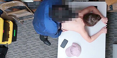 Rogue Security Guy Fuck The Out Of Young Shoplifter With Hayden Hennessy