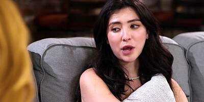 Stepdaughter caught stepmom having sex