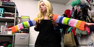 Shoplifter Lexi Lore sucks and rides officers big dick