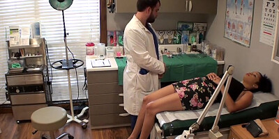 Phoenix Rose luvs the way her physician is kneading her, while they are alone in his office