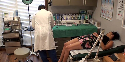 Phoenix Rose luvs the way her physician is kneading her, while they are alone in his office
