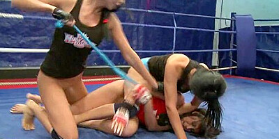 Emma Butt and Larissa Dee girl hot fight