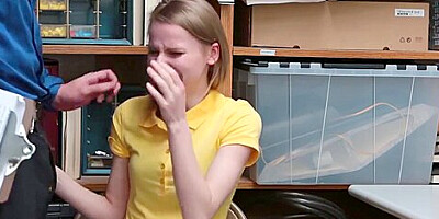 Shoplifter teen 18+ Catarina Petrov sucks and fucks dudes cock