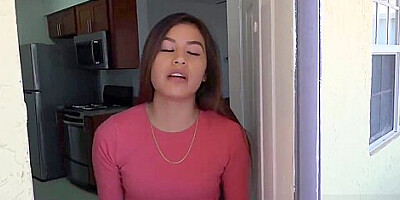 Cute Zaya Cassidy fucks to avoid eviction