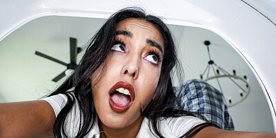 Claire Black sucks and rides boss's cock until it explodes