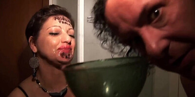 Promiscuous mature with brief hair is about to get doublefucked, in the middle of the night