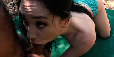 Aria Alexander seduces a sexy gardener