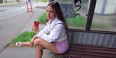 Ariana Van X And Martin Gun In Latina Tries Czech Sausage