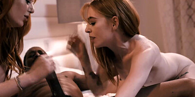 Boyfriend fucks his girlfriend and her stepmom