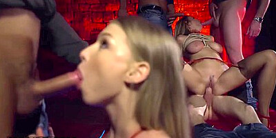 And In A Lusty Gangbang With 4 Men With Candy Alexa And Lucy Heart