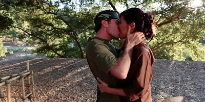 Stunning Asian brunette London Keyes teases her prisoner