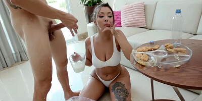 P-sluts Vol. 25 Starring Insatiable Brazilian Vitoria Beatriz Fucks 2 Big Studs With Double Penetration - Vitoria Beatriz