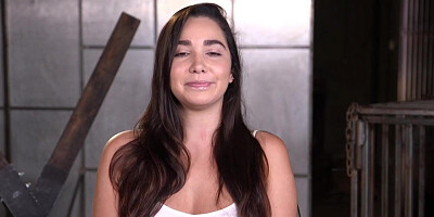 Bound hairy pussy babe rough fucked by handsome master