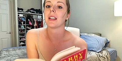 Hysterically reading Harry Potter while sitting on a vibrator