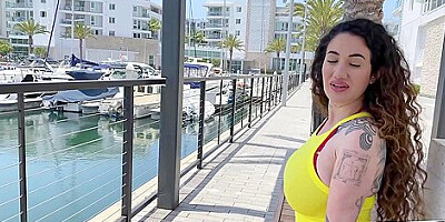 Romeo Mancini And Arabelle Raphael - Naturally Busty Tattooed Babe Takes A Big Cock Up Her Ass