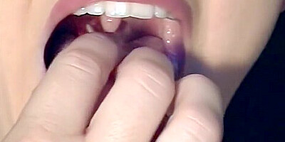 Giantess crushing and eating gummy bears, POV close up