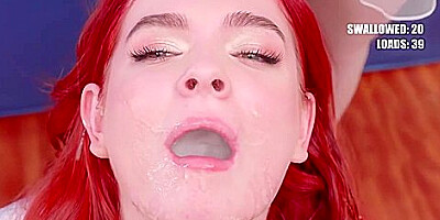 Redhead Babe Bukkake Porn
