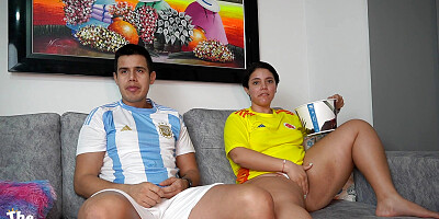 Argentina vs the Colombian Culona - The Creampie Rematch