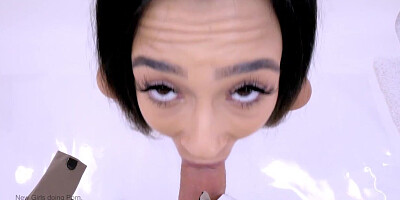Petite Girl gets tight pussy stretched