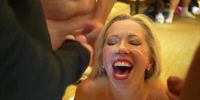 Horny Mandy Monroe Bukkake Ganbang