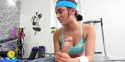 Dark-haired Nympho Yasmeena Gets A Good Dicking From Her Personal Trainer
