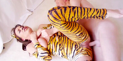 Tigress suit is supposed to give guy a hint that love is ready