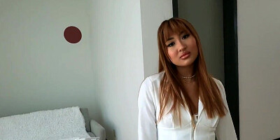 Big dick boss fucking a twisted Asian chick in POV