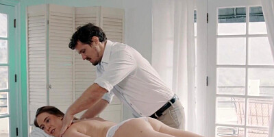 Cadence Lux is massaged and fucked on the table