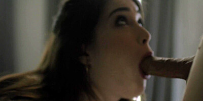 Amazing sex with attractive brunette Evelyn Claire