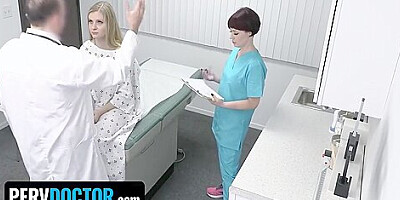Harlow West - Cute Babe Gets Used And Fucked In Perv Threesome With Doctor And Nurse