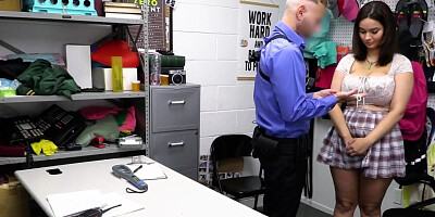 Suspects big juggs saving her ass from jail