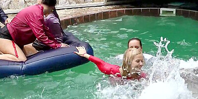 Best pornstars Valentina Ross, Bella Baby and Celine Noiret in incredible group sex, outdoor porn clip