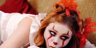 Creepy teen Scarlet Skies fucks stepbro
