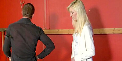 Sadistic Fucker Master Priece Dominate Blond Submissive Slut Kelly In Dungeon