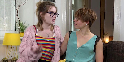 Two Girls Having Natural, Passionate Love Play