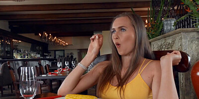 Rowdy horny teen calms down only with a dick in her mouth