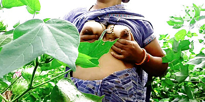 Indian Desi Village Marathi Bhabhi and boyfriend Sex Cotton Farm out of super boobs HD Videos Part 03