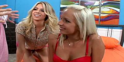 Rachel Starr And Marlie Moore In Lesbian Threesome With And Are