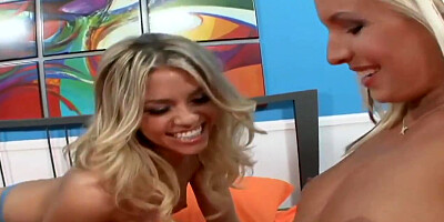 Rachel Starr And Marlie Moore In Lesbian Threesome With And Are