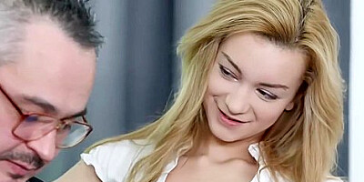 Hot Blonde Babe Fucks Her Teacher
