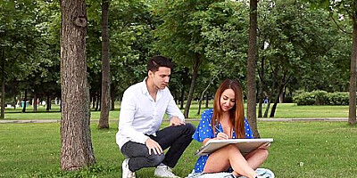 Slim4K - Nude model gets to fuck the artist`s ass