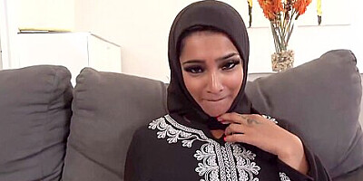 Hijabi Muslim Teen Gets Her Ass And Pussy Fucked By Big Dick Step Brother