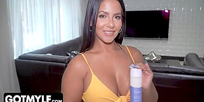 Busty Milf Gets Her Ass Oiled Up - Rose Monroe