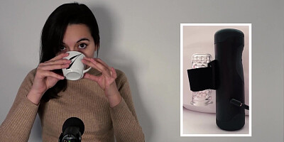Brit teenager Summer Fox in ASMR SFW vid about interactive adult relaxation