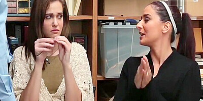 Step daughter and hot Step mom get fucked by officer in threesome-TEENCAUGHT.COM