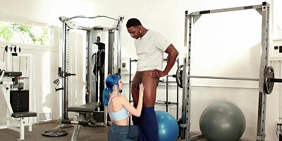 Big Black Cock In The Gym (Jewelz Blu)